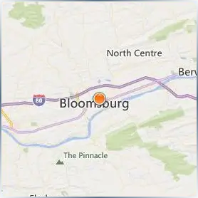 Bloomsburg University of Pennsylvania Location Map Bloomsburg University of Pennsylvania Location Map
