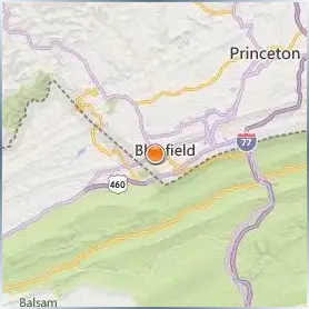 Bluefield State University Location Map