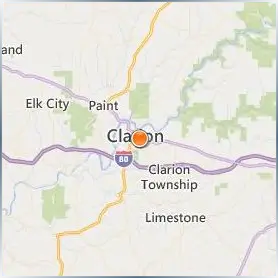 Clarion University of Pennsylvania Location Map Clarion University of Pennsylvania Location Map