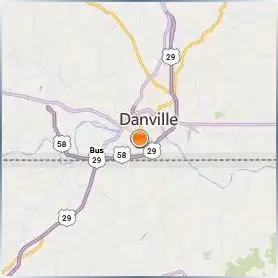 Danville Community College Location Map