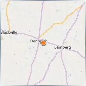 Denmark Technical College Location Map