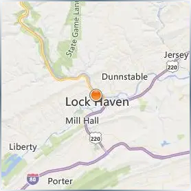 Lock Haven University Location Map Lock Haven University Location Map