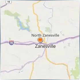 Ohio University Zanesville Location Map Ohio University Zanesville Location Map