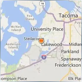 Pierce College District Location Map