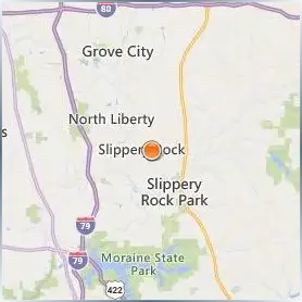 Slippery Rock University of Pennsylvania Location Map Slippery Rock University of Pennsylvania Location Map