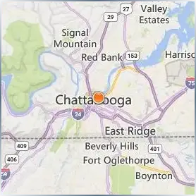 The University of Tennessee Chattanooga Location Map The University of Tennessee Chattanooga Location Map