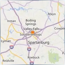 University of South Carolina Upstate Location Map