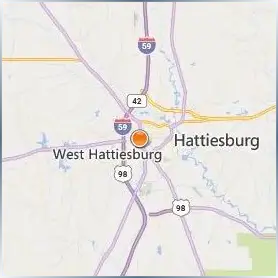 University of Southern Mississippi Location Map University of Southern Mississippi Location Map