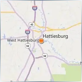 William Carey University Location Map