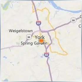 York College of Pennsylvania Location Map York College of Pennsylvania Location Map